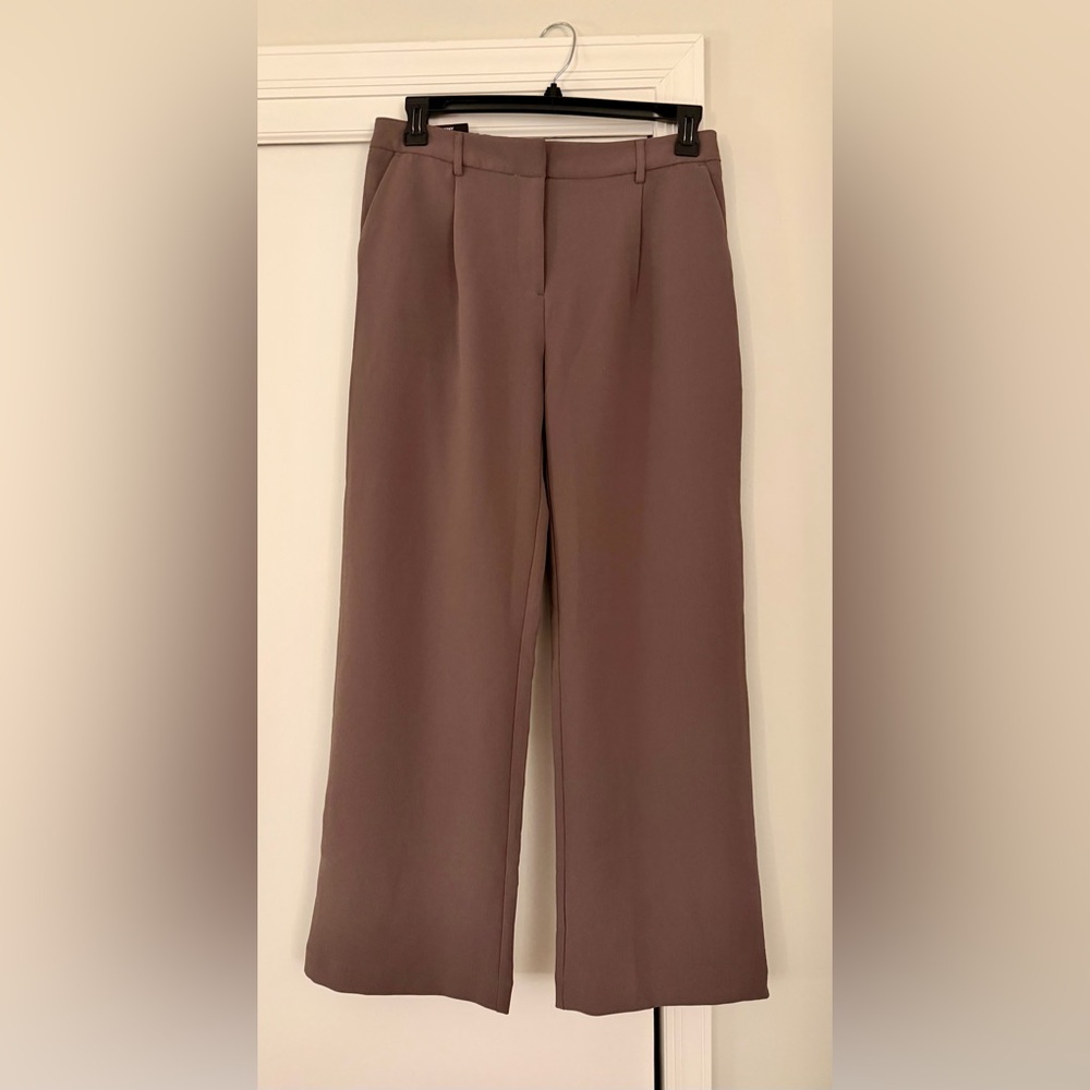 NWT - DKNY Taupe Wide Leg Pants